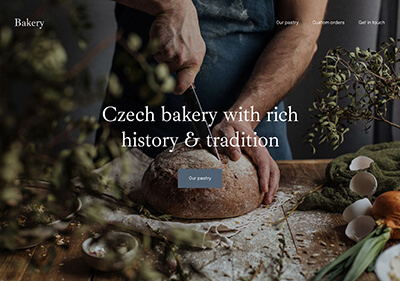 A website template for bakery