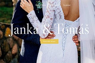 Svatební web – Janka a Tomáš