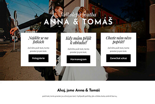 Svadobný web – Anna a Tomáš