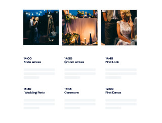 Raspored vjenčanja na web stranici