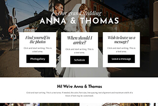 Wedding website – Ann and Thomas
